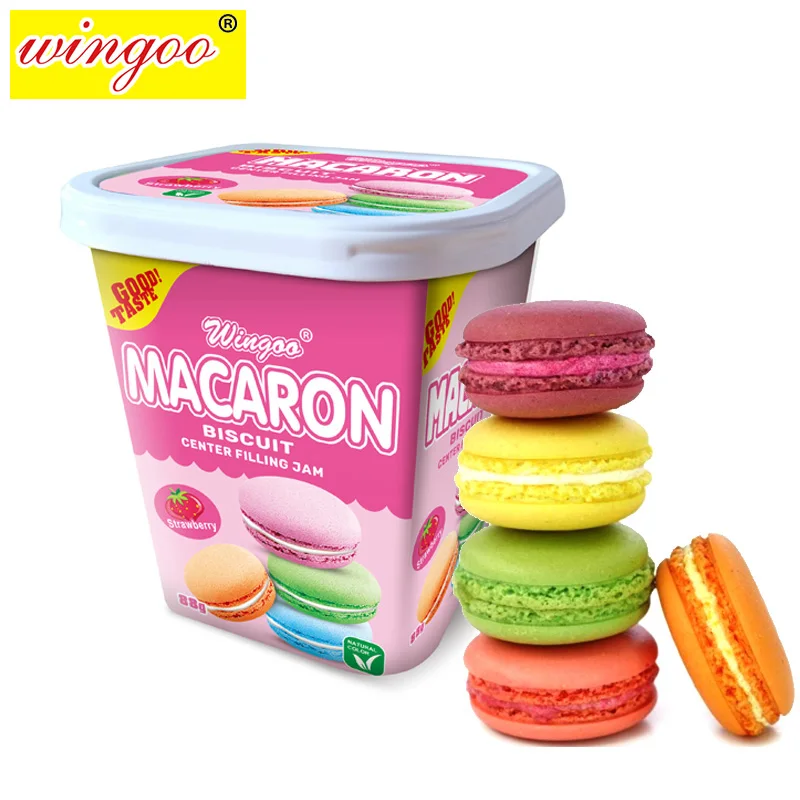 Hot Sale Macaron Sandwich Sweet Jam Biscuit and Cookie Snack