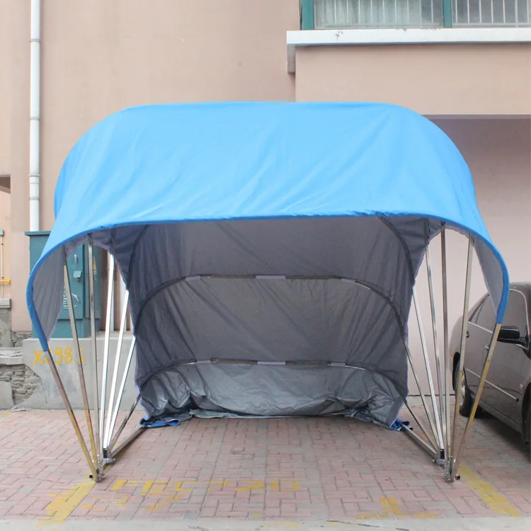 New Portable Manual Waterproof Car House Shed Foldable Shelter Carport Parking Canopy Galvanized Steel Retractable Garage