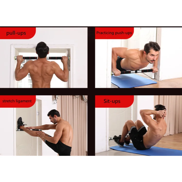 Wholesale Amazon hot selling home gym door wall-mounted multifunctional equipment punch-free adjustable horizontal