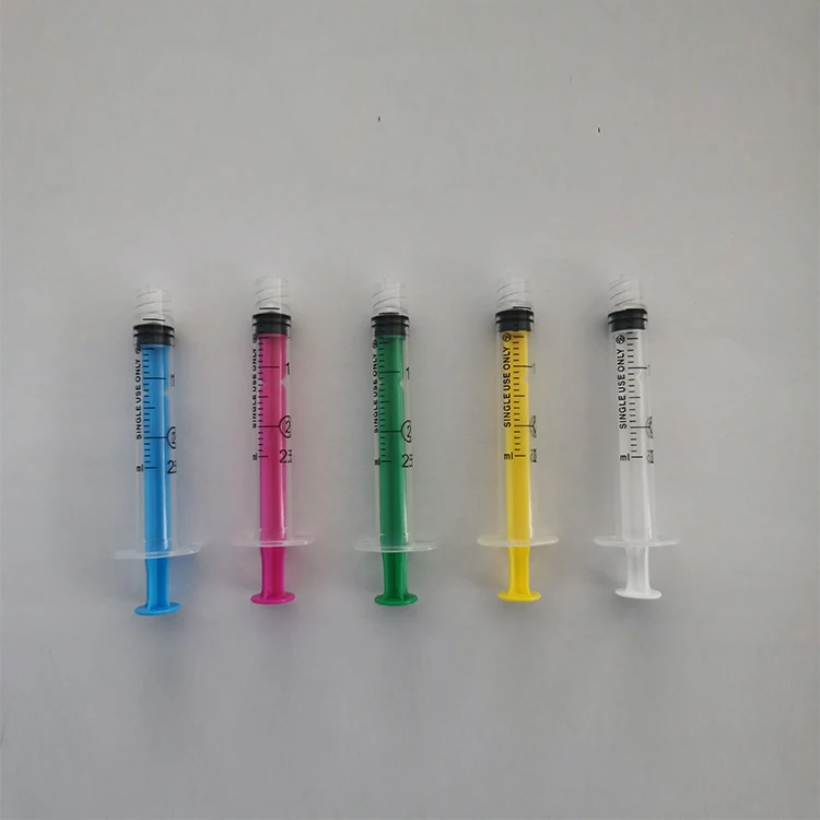 China factory manufacture various size plastic medical disposable syringe