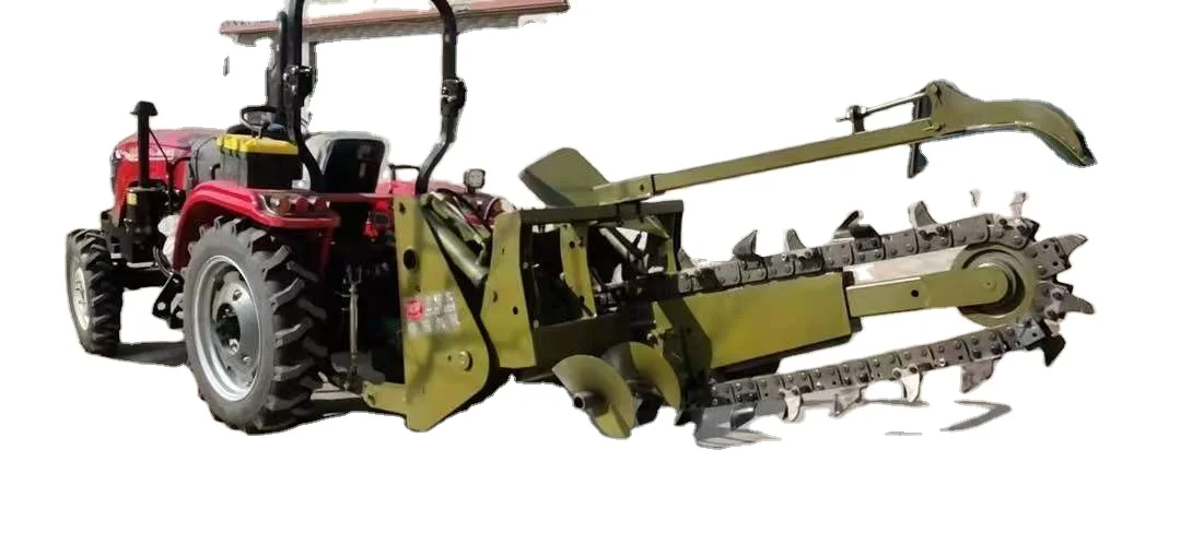 Ditching Depth Chain Trencher Heavy Trenching machine for Wheel Tractor