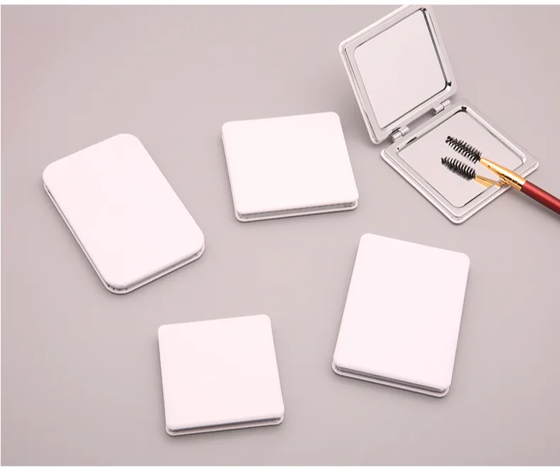 China Factory Woman Mirror Plastic Small Compact Handheld Square Makeup Mirror Custom Cosmetic Hand Mirror