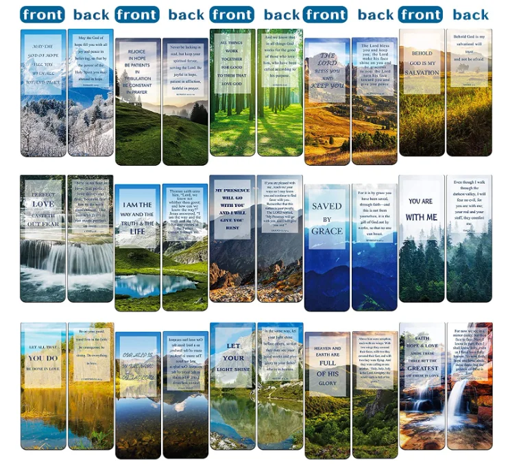 Magnetic Bookmarks Bible Magnetic Bookmarks with Full Scripture Inspirational Magnetic Bookmarks for Women Men Religious Gifts