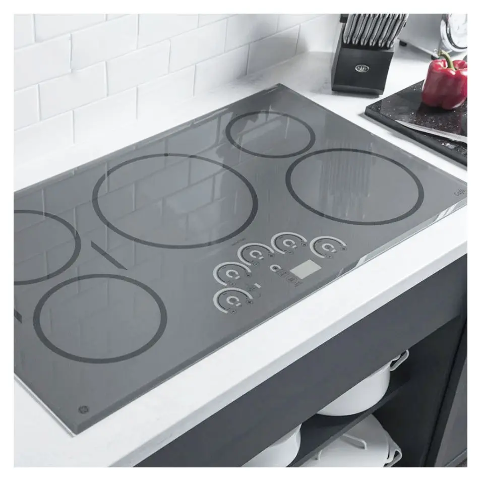 Cooktop Fireplace Glass High Temperature Resistant Black Induction Cooker Glass Ceramic Plate
