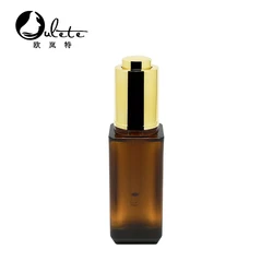 amber plastic essential oil bottle 15ml for smoke oil with dropper pipette tamperproof cap