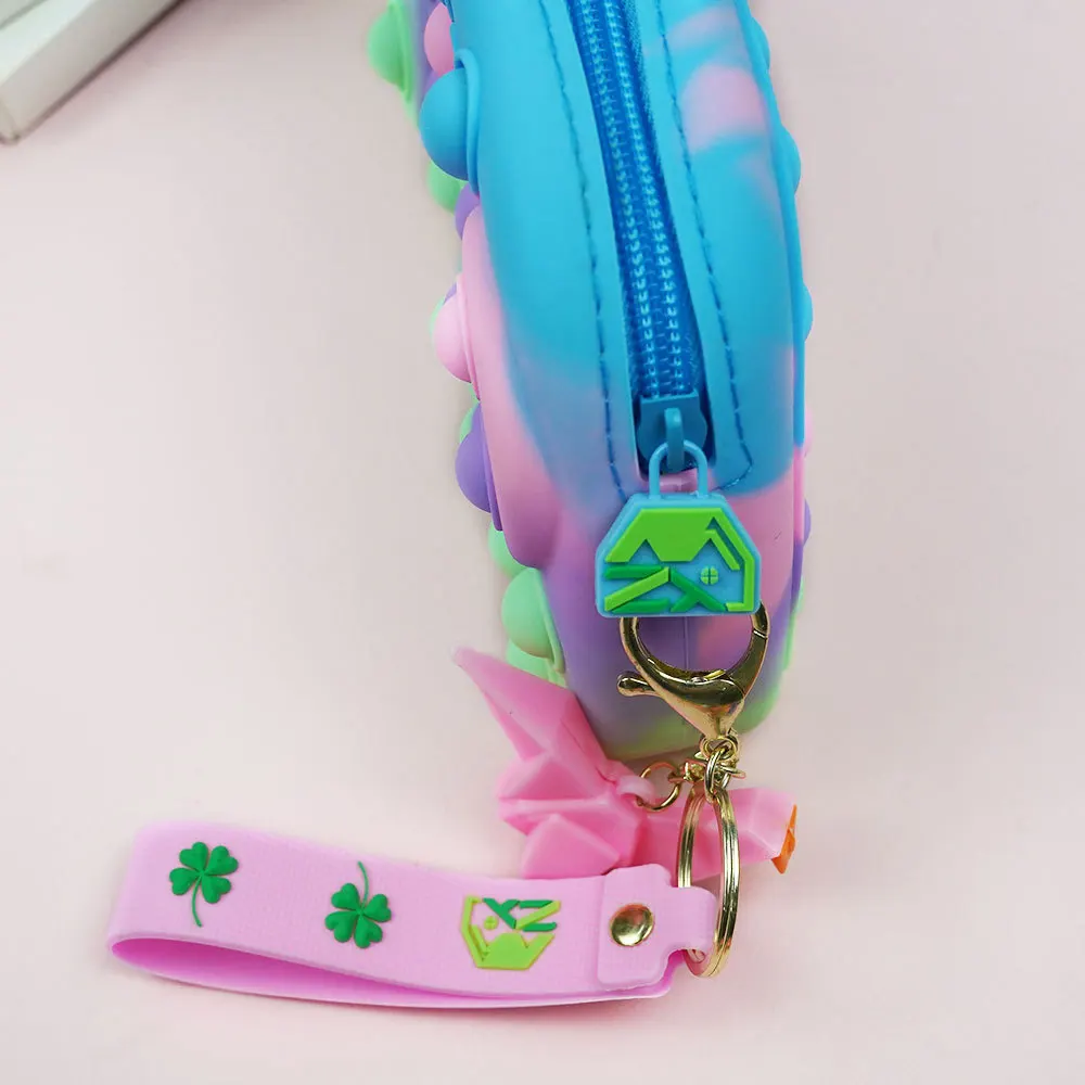 Factory custom silicone pencil case silicone game console handle storage bag