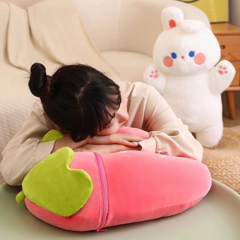 Cute Transformation Fruit Pillow Doll Plush Toy Doll Cloth Doll