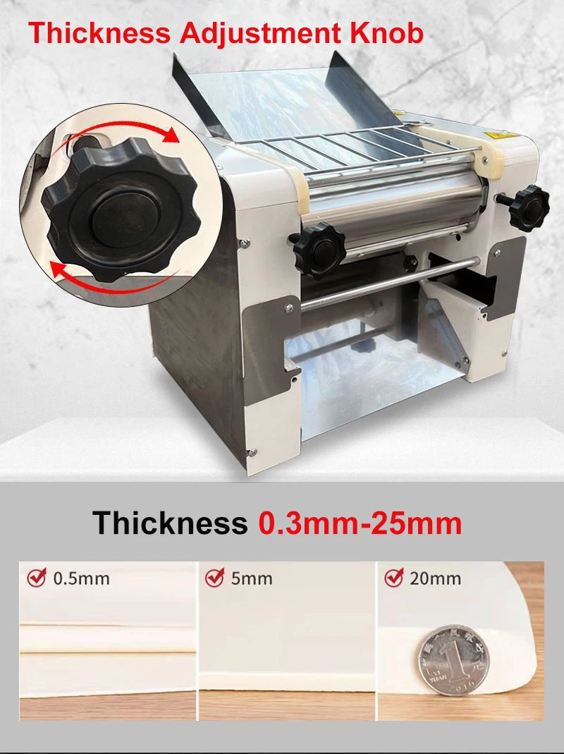 Chuanyu CY-300 Mini commercial gluten free automatic maker press dough sheeter roller base making pizza machine for restaurant