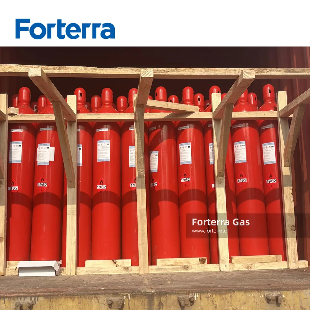 Factory Price 40L 6KG 99.95% Purity Acetylene Gas Refilling Acetylene C2H2 Gas in 40L Steel Cylinder for sale