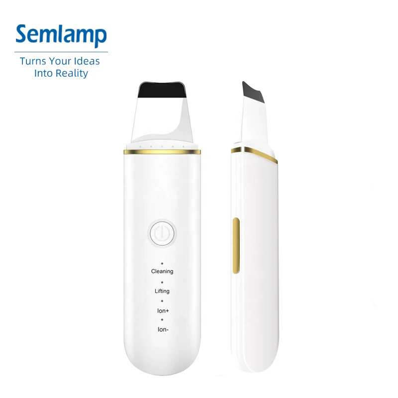 skin scrubber facial ultrasonic peeling beauty machine with private logo 50 pieces