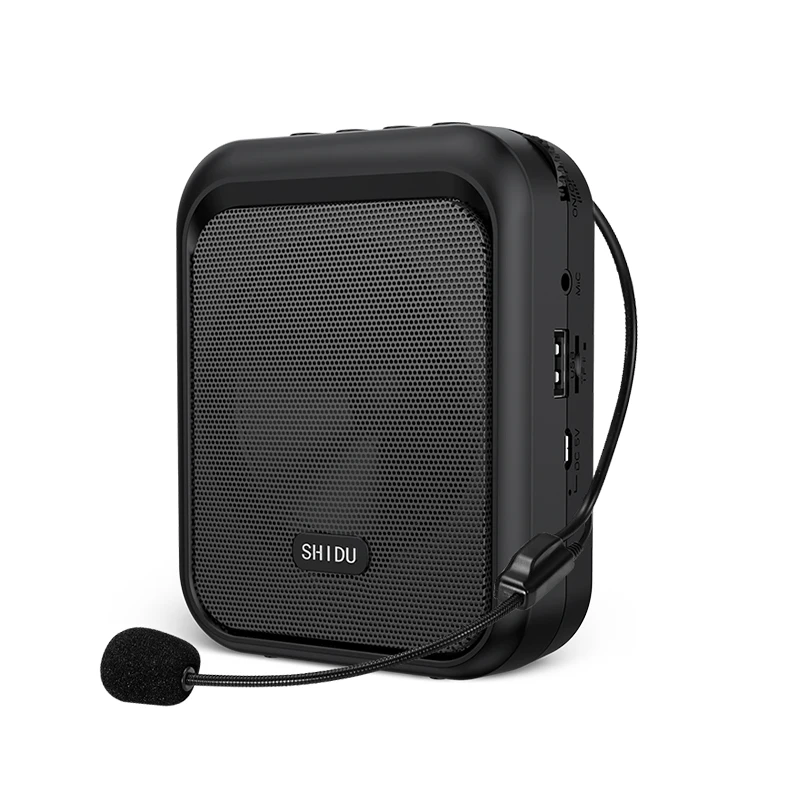SHIDU M100 MINI Portable rechargeable wired  PA loudspeaker bluetooth voice amplifier sound amplifier for teachers