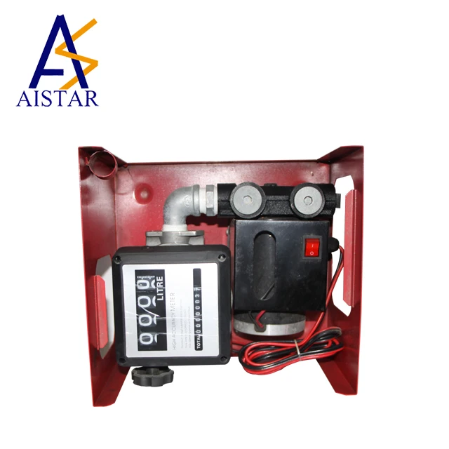 Hottest 220v AC Electric Self Priming Oil Fuel Diesel Transfer Pump Kit with Meter Nozzle and Hose