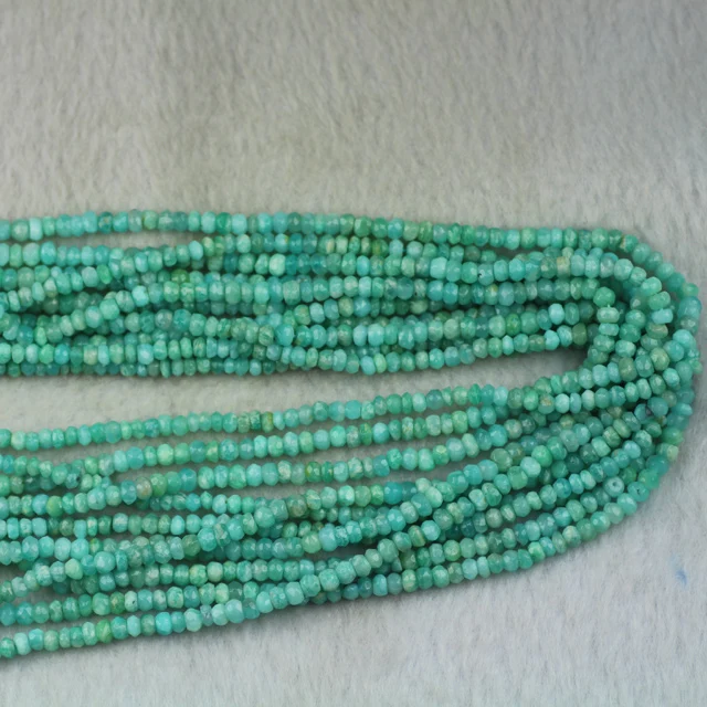 Loose Beads Round Stone Peru Natural blue Amazonite Round loose stone jewelry gemstone beads