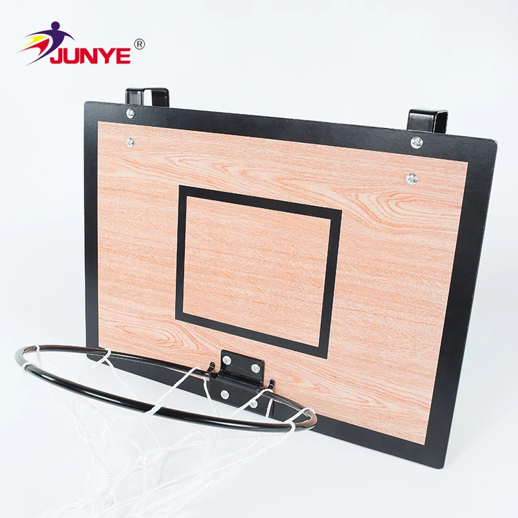 Factory Direct Sale Customized Indoor Wooden Basketball Hoop Set And Ball With Pump For Door  Laundry basketball set