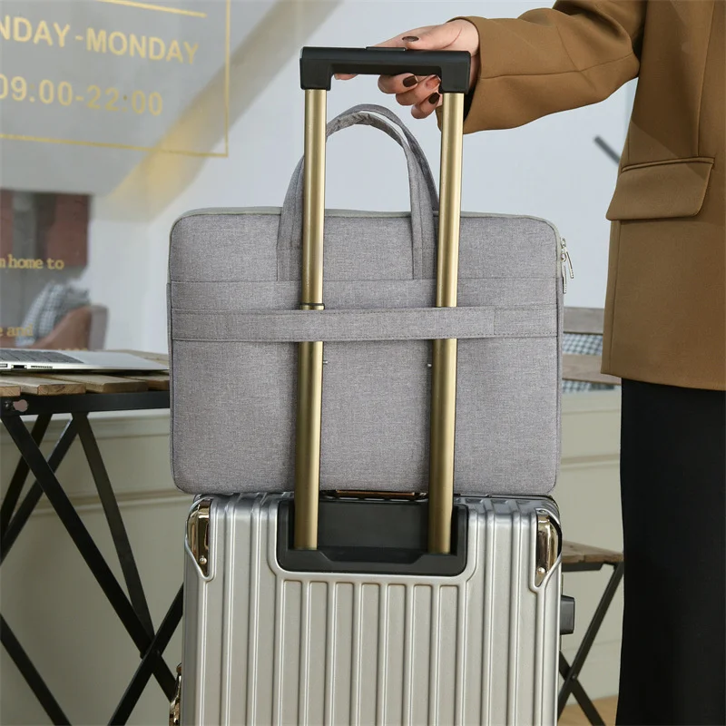 2022 Fashion Waterproof Notebook Shoulder Bag Male Nylon Briefcases for 13 14 15.6 Inch Computer Laptop Messenger Bag