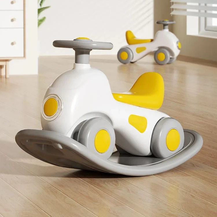 2024 New children animal seat with backrest horse riding rocking horse toy for kids