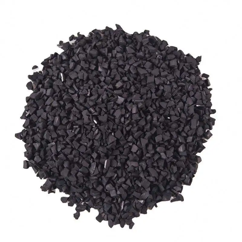 Unisport Hot Sale 1-3Mm Factory Price Black Color Rubber Tire For Artificial Infill Football Grass Custom