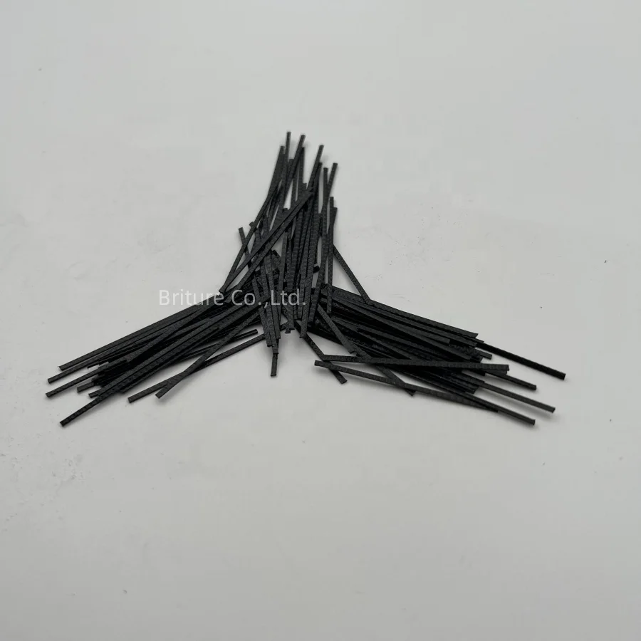 Black Polypropylene Fiber PP Fibre Embossed Macro-Synthetic Reinforced Concrete High Performance Construction Material