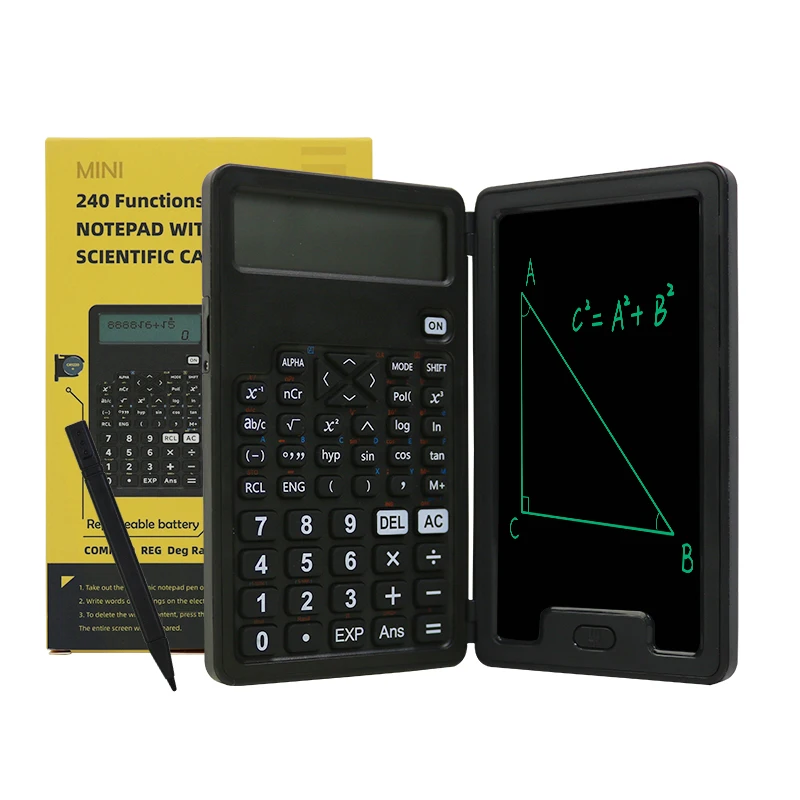 Kids 5 Inch Lcd Handwriting Board Notepad Digital With 240 Arithmetic Functions  Scientific Calculator