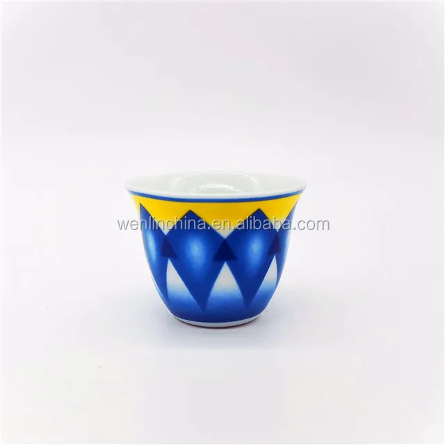 wholesale low ceramic arabic 80cc cawa coffee cup without handle