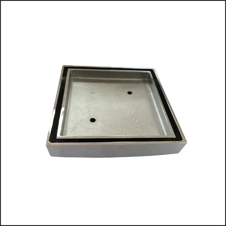Australia Size Square Bathroom Shower Concealed Tile Trap Drainer Floor Drain With Grate Sump Cover
