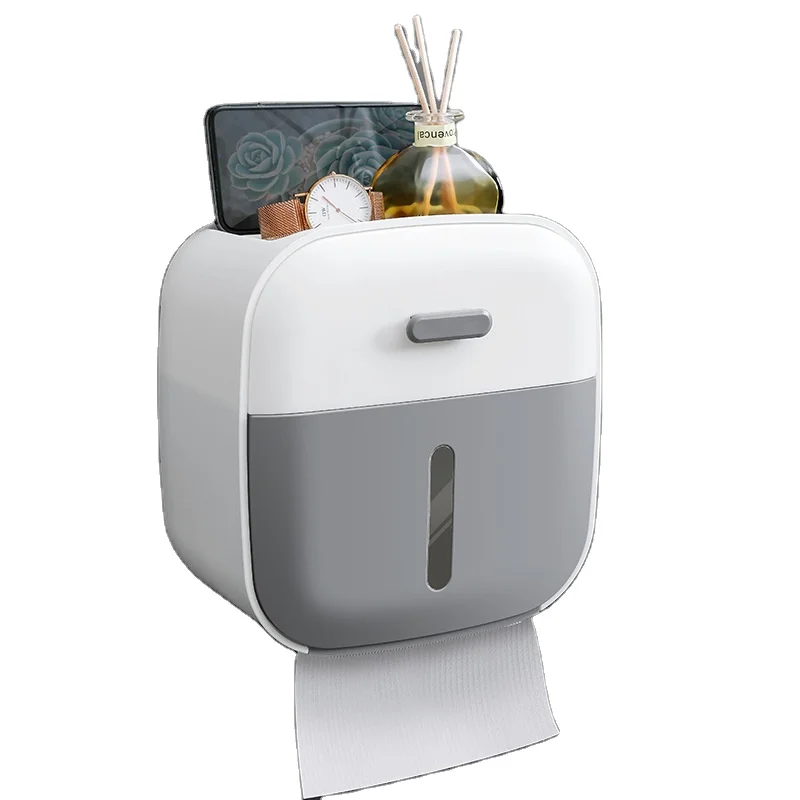 Double layered tissue box, contrasting color tissue box, kitchen and bathroom tissue box