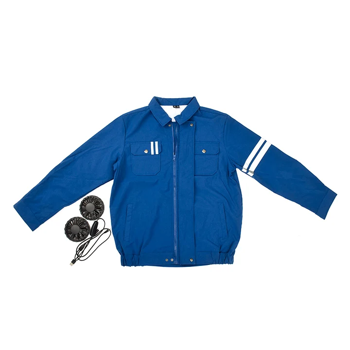 
Summer outdoor high temperature overalls sunscreen lithium battery fan cooling air conditioning clothing fan jacket 