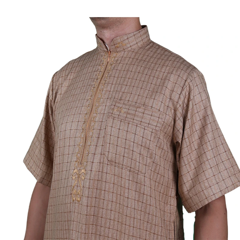 New Hot Wholesale High Quality Khamis Arab Islamic Clothing With Digital Print For Summer Wear