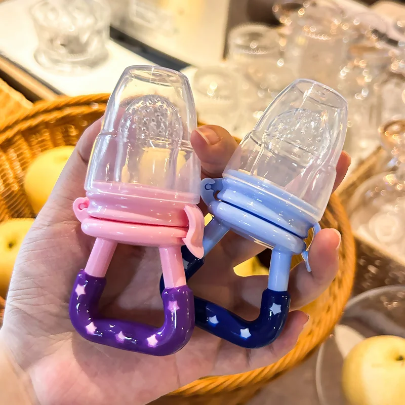 Factory Wholesale Hot Baby Feeding Products Eco-friendly Soft Soother Reusable Safety Bpa Free Silicone Fruit Baby Pacifier