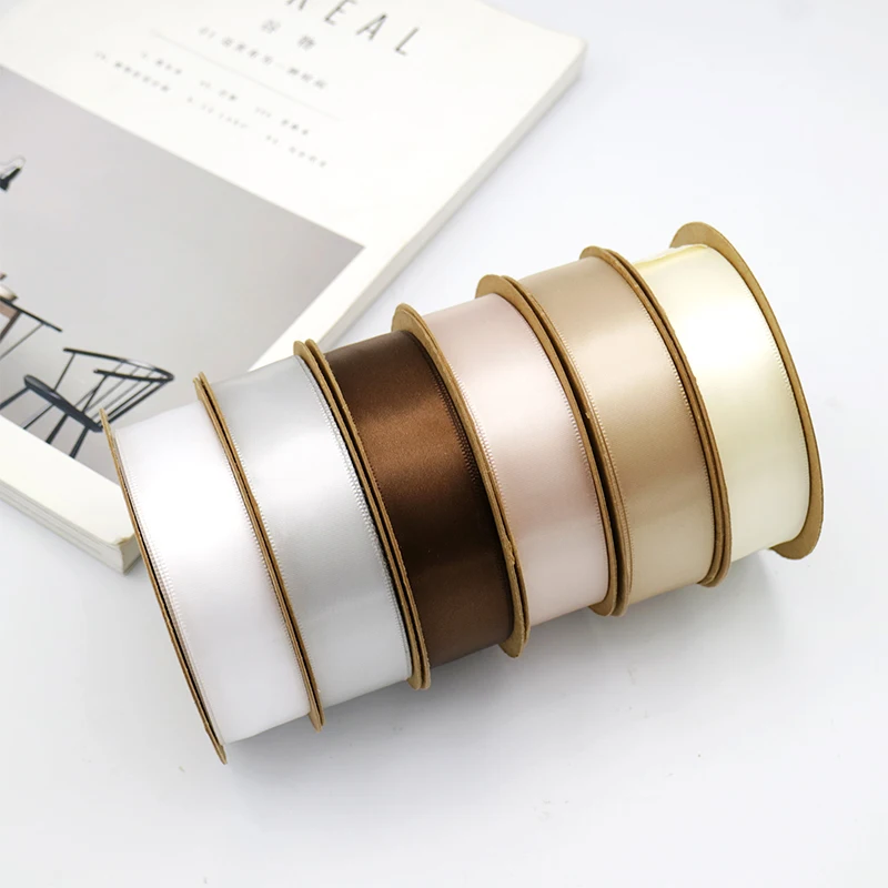 Cheap ribbon 1 inch rirbbon/2.5cm Single Faced 100% Polyester Satin for Gift Wrapping wedding,custom ribbon