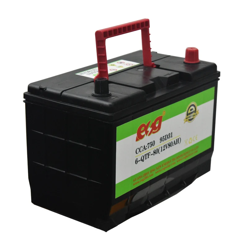 Maintenance Free 80AH Hot Selling Rechargeable Battery Start Stop Auto Car Batteries