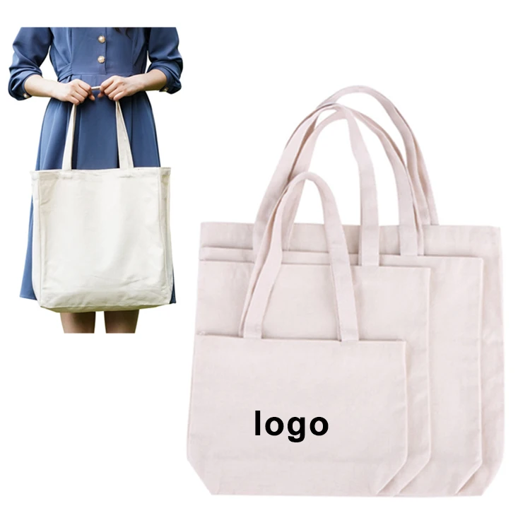 OLEI  Eco friendly Custom Logo Tote Shoulder Bag shopping cotton canvas tote bag Personalized for women