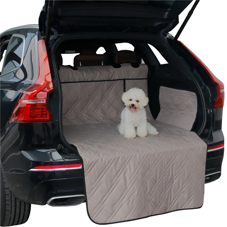 Luxury 100% Waterproof Pet Suv Car Trunk Cargo Boot Protector Cover Liner with Bumper Flap and Side Walls Pet Backseat Cover