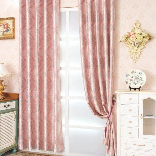 High quality 100% Polyester Material american style Jacquard  curtain fabric/jacquard fabric for curtain
