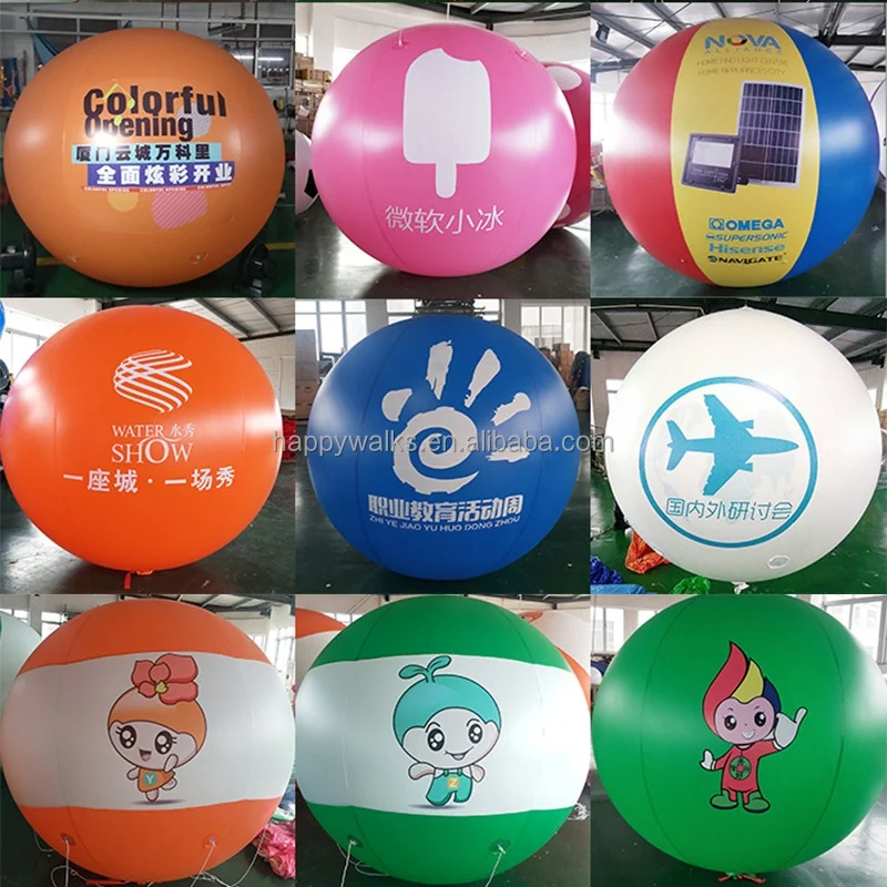 Popular Customized Advertising Inflatables round RC Blimp Airship Popular Outdoor helium Balloon Manufacturers in Sale