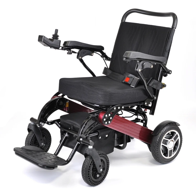 Creative Design Climbing Aluminum Elderly Foldable Electric Wheelchair