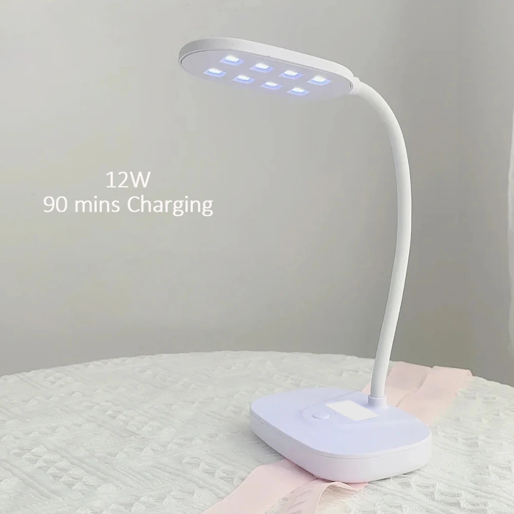 2021 г. New12W перезаряжаемый беспроводной Гель-лак для ногтей используемый удлинения сушка миниатюрная ультрафиолетовая Светодиодная