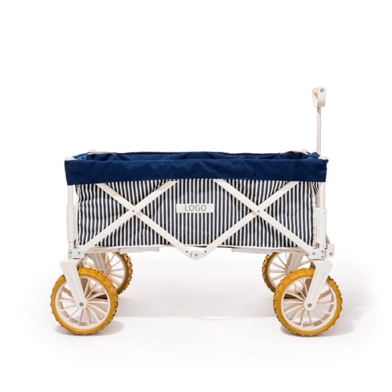 Beach Carts with Big Wheels for Sand Heavy Duty Wagons  Hand  Folding  Fishing Cart Trolleys