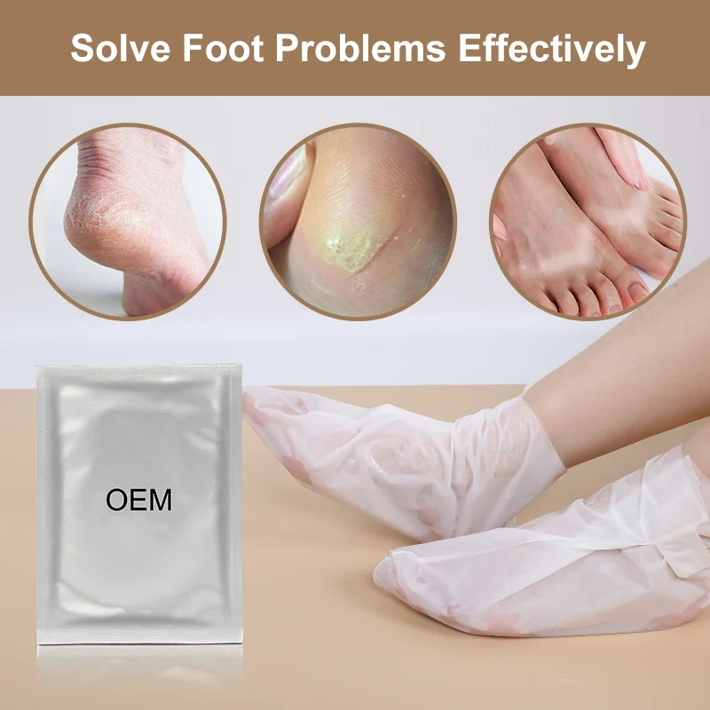 Wholesale Oem Korea Care Feet Silky Foot Sock Exofiliant Exfoliating Baby Peeling Foot Peel Off Mask Babe Feet