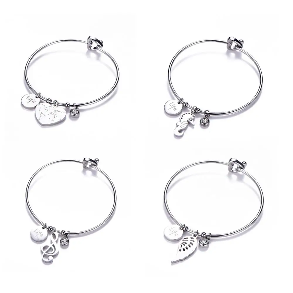 Фурнитура на петлях брошь с полыми буквами заколка лошадь хоп ювелирные изделия браслет из нержавеющей стали