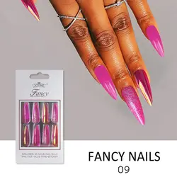 Fashion Beauty Glamour Nail Tips Factory Supplies Luxury Beauty Safety Press On Nails