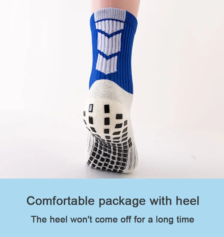 Custom Made Sports Socks Non-Slip Running Sports Men Ankle Crew Anti-Slip soccer Grip Socks Football With Logo