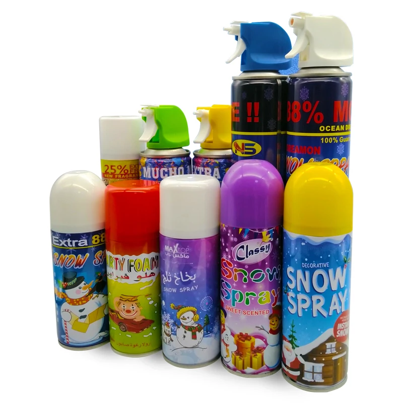 OEM ODM celebrate festival holiday party carnival snow foam spray carnaval