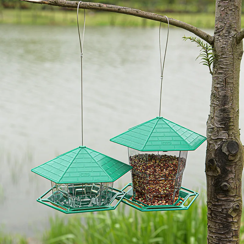 Bird Feeders for Outside Bird Feeder with a Latch Feature