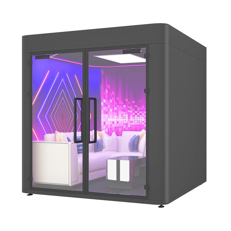 Portable	 Soundproof Mini Karaoke Booth Recording Music Room At Home Family Party KTV Pod Anti-interference Soundproof Wall