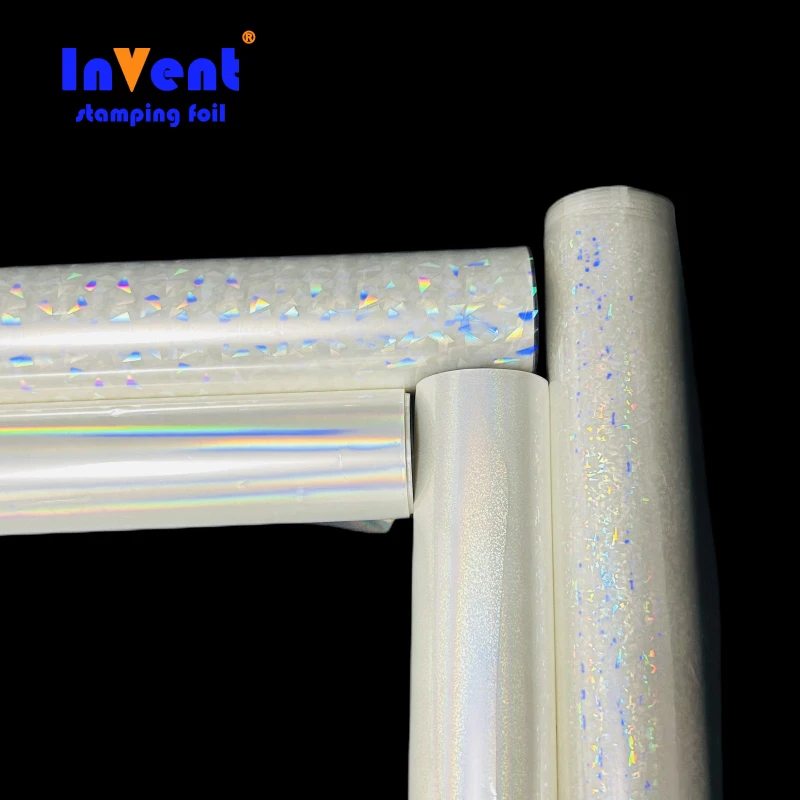 Low price Manufacturer transparent laser holographic laminator film Heat transfer hot stamping foil rolls