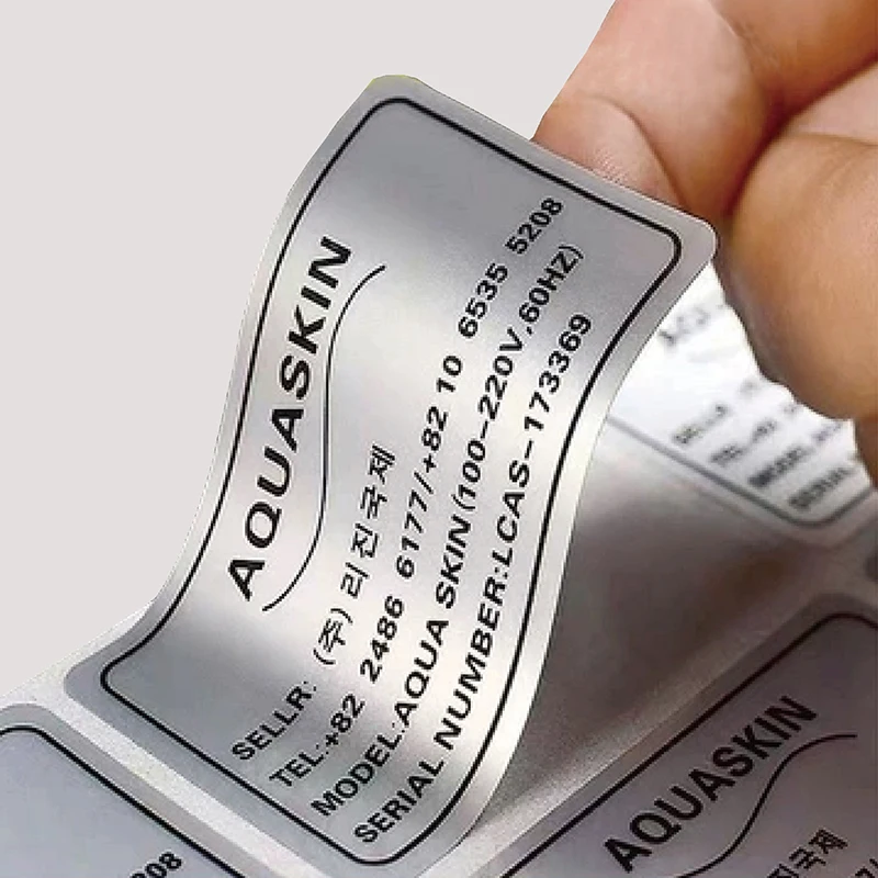 High quality waterproof card hologram self adhesive special laminated foil sticker vinyl sticker for plastic bottle