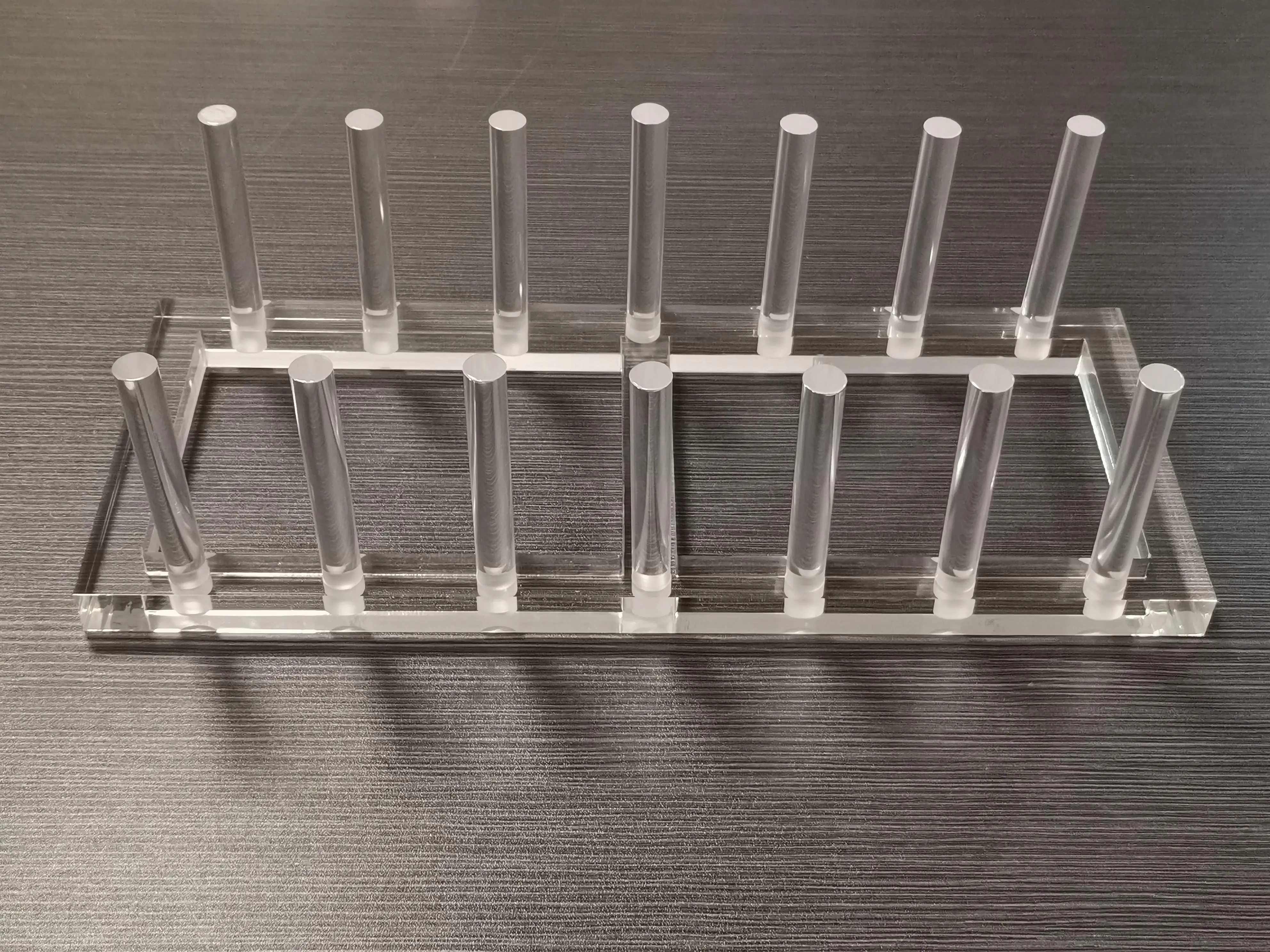 
Transparent Clear Perspex Plate Storage Rack Acrylic Dish Tray Drainer Display Holder 