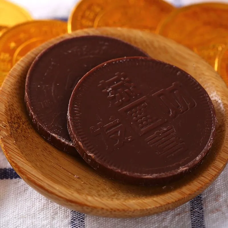  Заводская поставка золотые монеты с молочным шоколадом Халяль 5 г