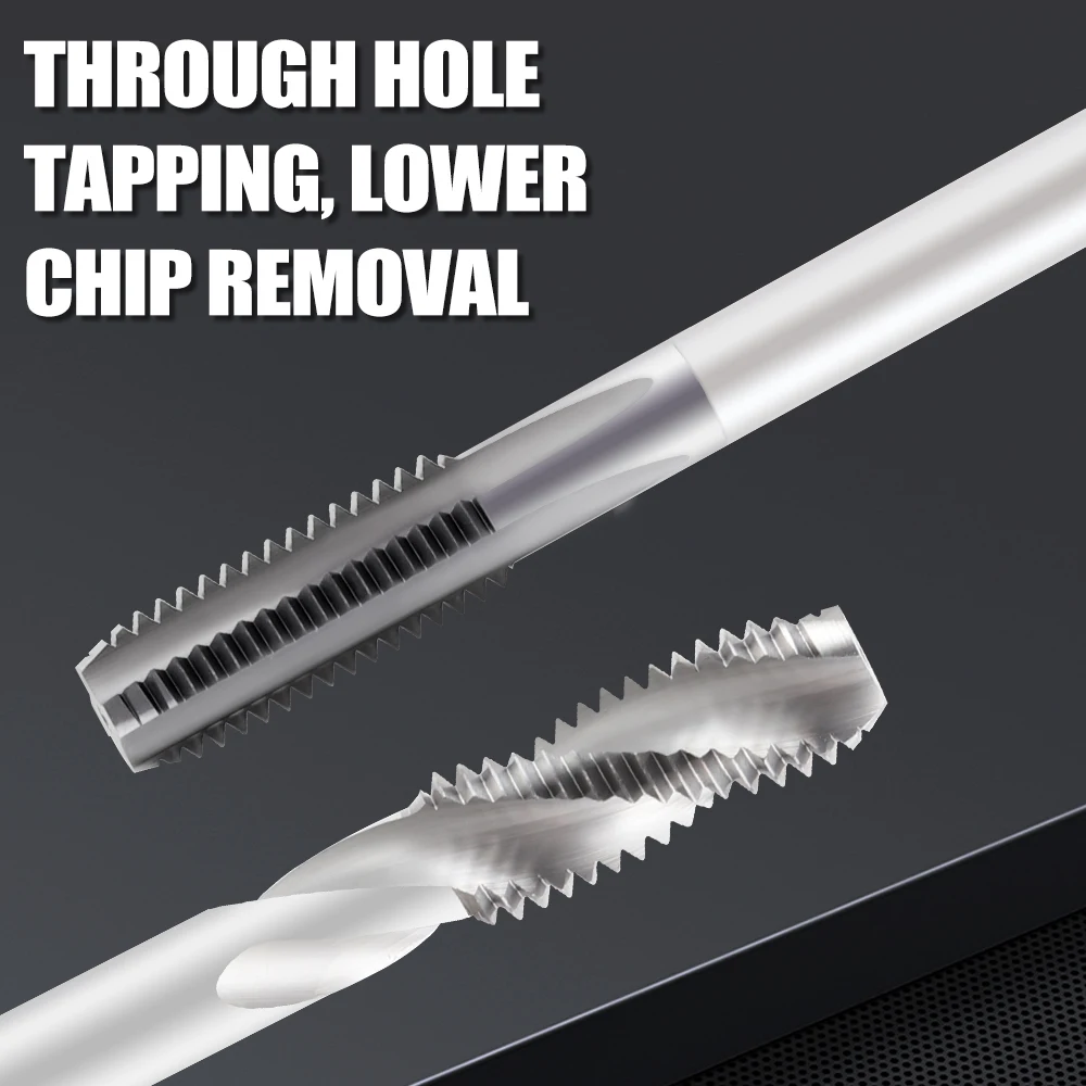SITELUN Machine Tap Tungsten Steel Thread Tapping Drill Screw CNC Alloy Straight Flute Threading